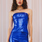 Rodeo Strapless Top in Royal