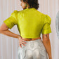 Texas Silk Tie Top in Lime Light